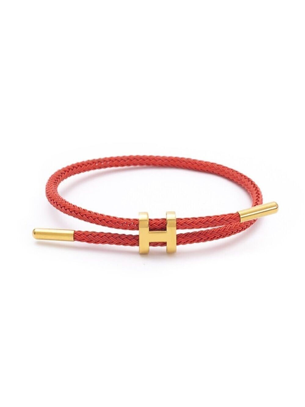 Waterproof Adjustable Luxury Rope Bracelet , Letter H